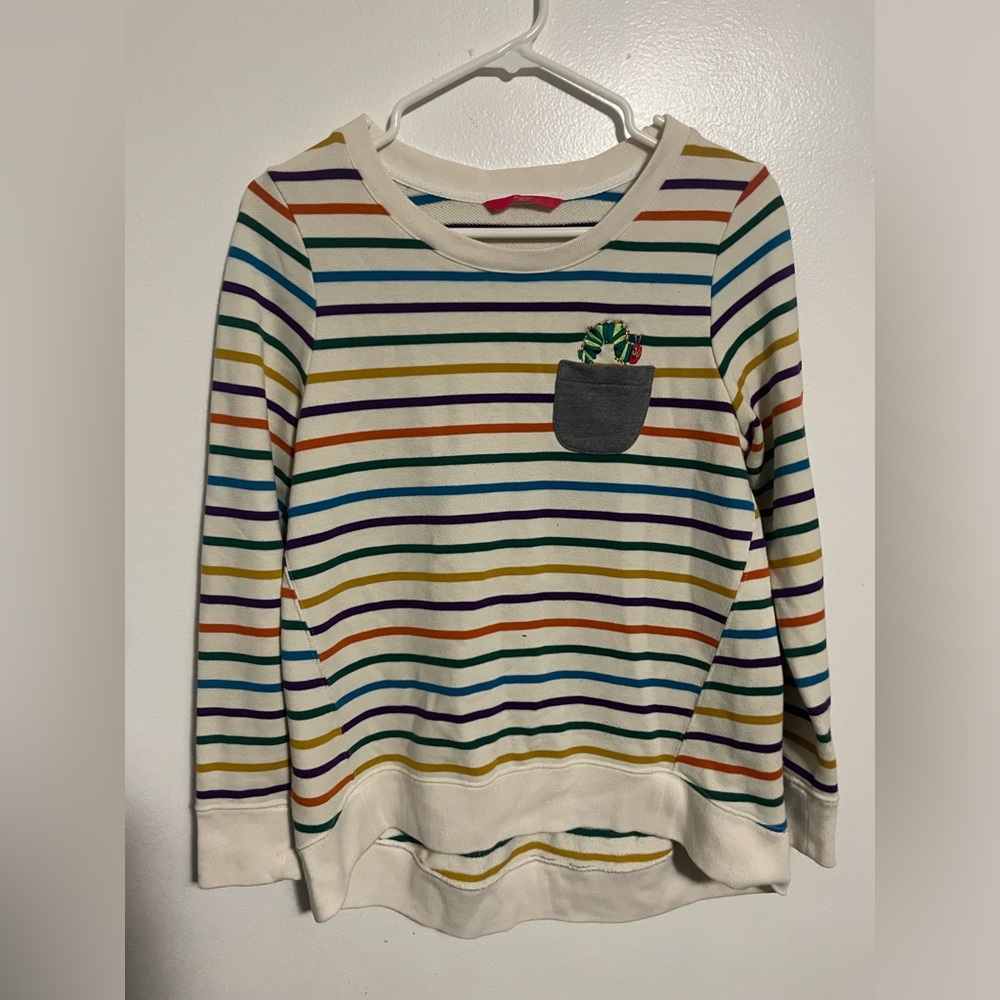Graniph Caterpillar Long Sleeve Striped Sweater